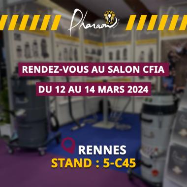 Pharaon participe au salon CFIA RENNES du 12 au 14 mars 2024