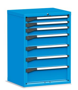 Armoire m?tallique 7 tiroirs Novalp S Bleu Ral 5012