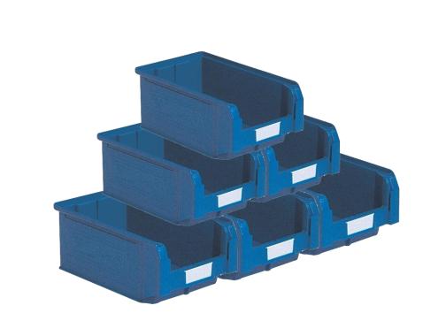 Lot de 21 bacs ? bec plastique 9.4L bleu