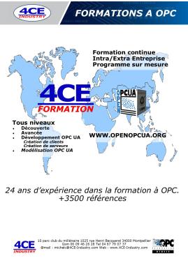 Formations OPC UA