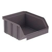 Lot de 5 bacs à bec en plastique gris L 237 x P 144 x H 123 mm