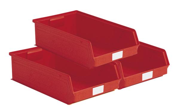 Lot de 14 bacs ? bec plastique 20L rouge