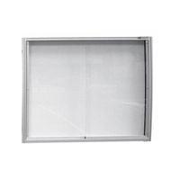 MOD'INFO VITRINE MURAL l 1056 x H 2000 mm tôle blanche vernie avec portes en verre securit