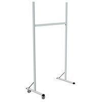 Piètement aluminium double l 1925 x H 2080 mm sur roulettes