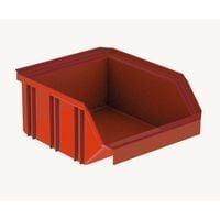 Lot de 5 bacs à bec en plastique rouge L 345 x P 205 x H 164 mm