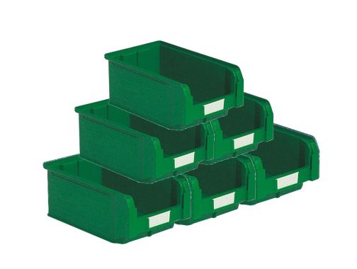 Lot de 21 bacs ? bec plastique 9.4L vert