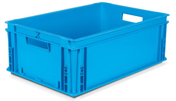 Caisse plastique Ath?na Bleu Turquoise 40 litres