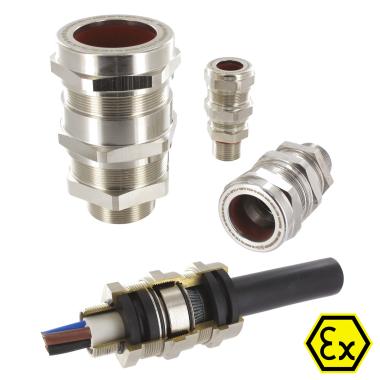 Presse-étoupe ATEX 4F TYPE KBAU Exe-Exd POUR CÂBLE ARMÉ