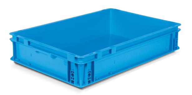 Caisse plastique Ath?na Bleu Turquoise 20 litres H.120 mm