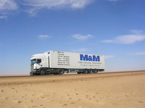 Transport de marchandises sur le Maroc et la Tunisie