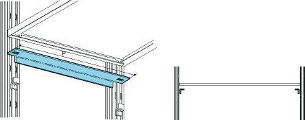 Profil de renfort pour rayonnage RU et Galvatop P.600 mm