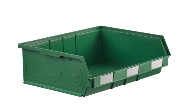 Lot de 14 bacs ? bec plastique 19L vert