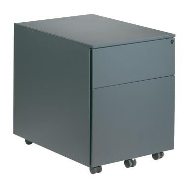 Caisson bureau m?tallique 2 tiroirs Anthracite