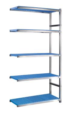 Rayonnage alimentaire Storinox 5 tablettes coloris bleu suivant