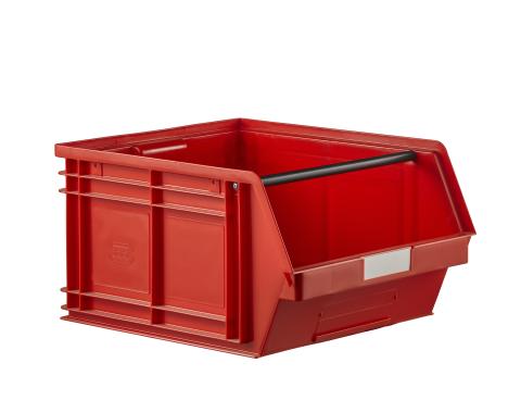 Bac plastique ? bec 63 litres rouge