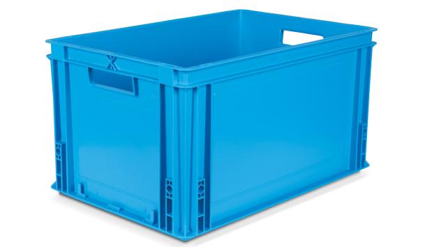 Caisse plastique Ath?na Bleu Turquoise 60 litres