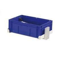 Bac en plastique bleu l 400 x P 300 x H 200 mm