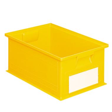 Caisse plastique 27 litres jaune