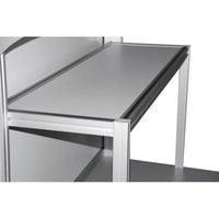 Etagère supérieure INOX  l 1200 x P 400 mm réglable en hauteur