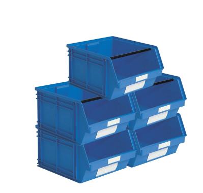 Lot de 5 bacs ? bec plastique 63L bleu