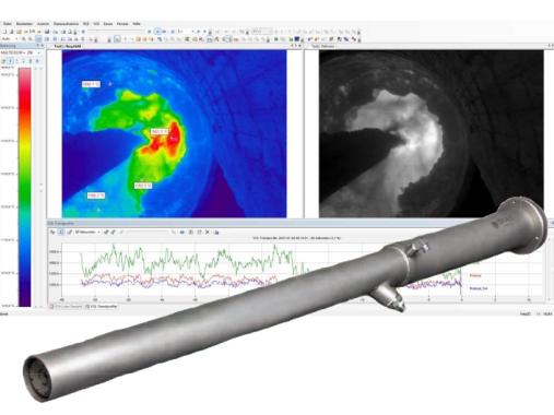 JLH Mesure - Système caméra infrarouge 640 x 480 pixels, avec endoscope PYROINC 640F