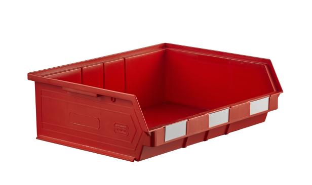 Lot de 14 bacs ? bec plastique 19L rouge