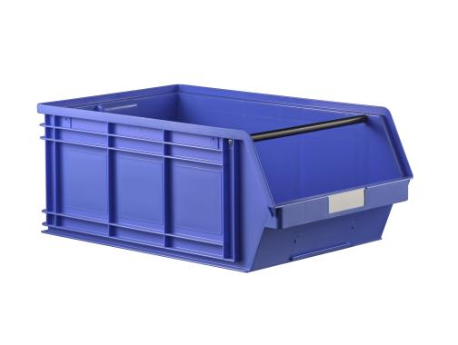 Bac plastique ? bec 88 litres bleu