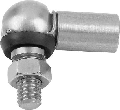 Embouts à rotule en Inox semblable à la norme DIN 71802 de forme CS avec capuchon étanche