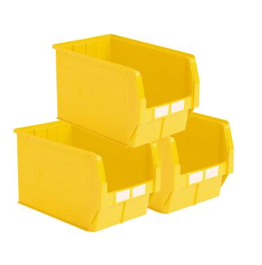 Lot de 5 bacs ? bec plastique 42L jaune