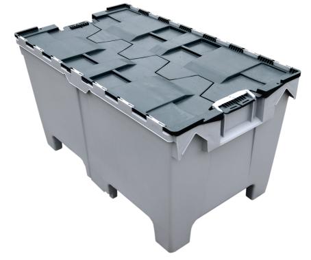 Container plastique 200 litres avec couvercle int?gr?