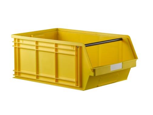 Bac plastique ? bec 88 litres jaune