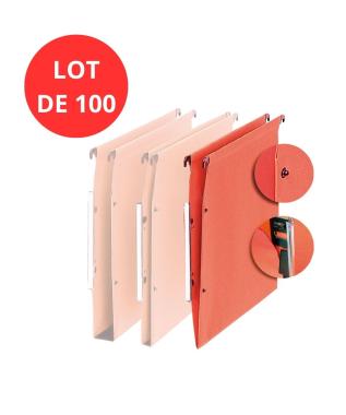 Dossier suspendu fond V coloris orange