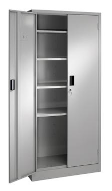 Armoire m?tallique Presta monobloc 5 niveaux de rangement L.800xP.400 mm