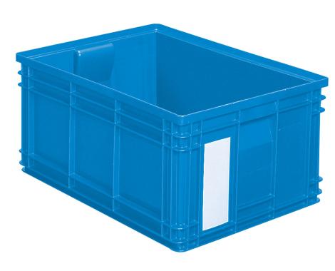 Caisse plastique 85 litres bleu