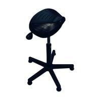 TABOURET D'ATELIER D H 450 - 650 mm assise en polyurethane noir