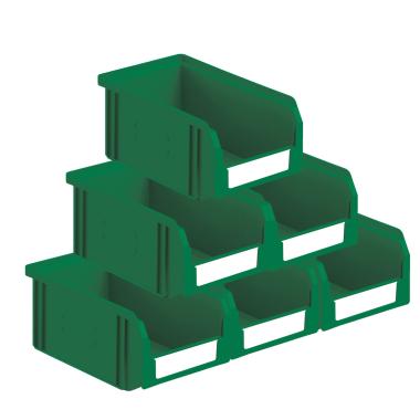 Lot de 54 bacs ? bec plastique 3.8L vert