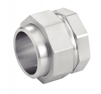 Raccord union à portée conique - embout lisse / femelle - Inox 316L