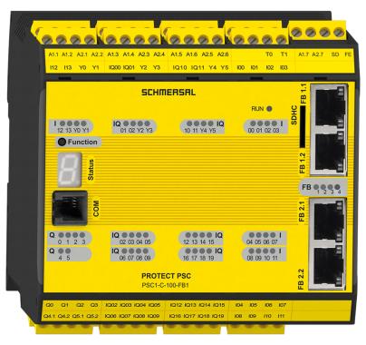 Contrôleur de sécurité PROTECT PSC1 avec serveur OPC UA intégré