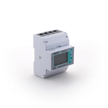 Compteur d'énergie multimesure Tri + N direct 80 A 4 modules, Modbus RS485 - EM380PURS