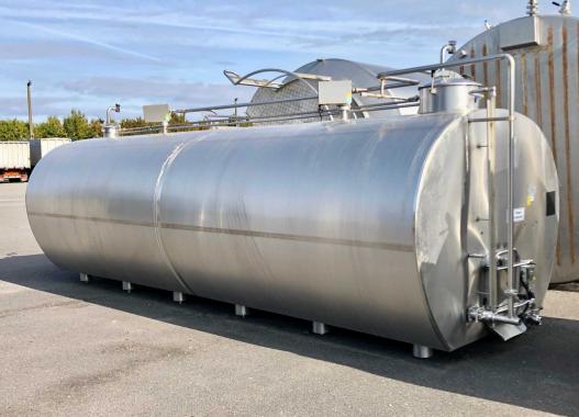 ALFA LAVAL - Cuve inox horizontale - Type tank à lait - 100 HL