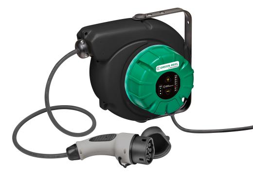 GREEN REEL borne 3.7 : Enrouleurs avec borne de recharge intégrée (3,7 KW)