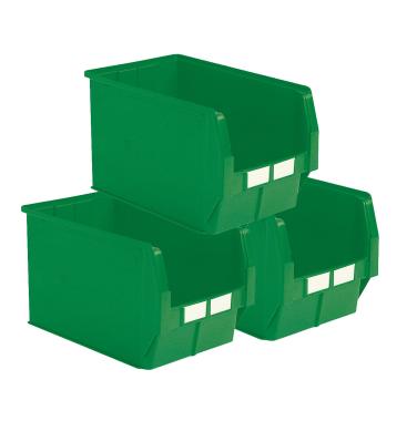 Lot de 5 bacs ? bec plastique 42L vert