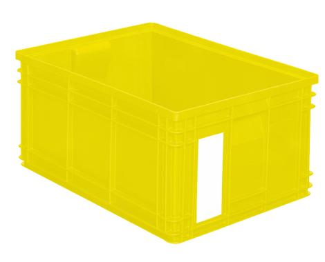 Caisse plastique 85 litres jaune