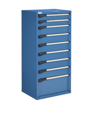 Armoire m?tallique 9 tiroirs Novalp M Bleu Ral 5012