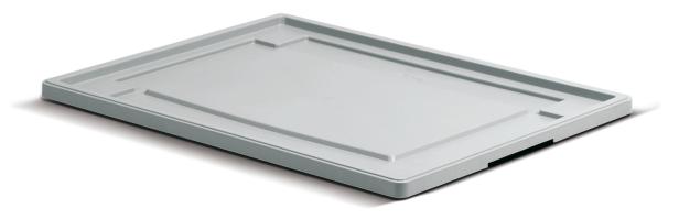 Couvercle gris pour caisse plastique Ath?na L.800 x P.600 mm