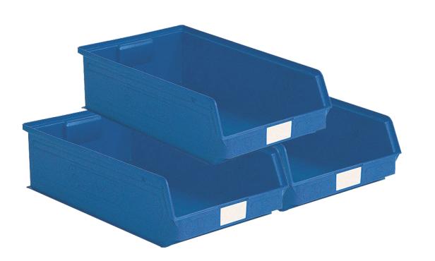 Lot de 14 bacs ? bec plastique 20L bleu