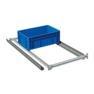 Rail à galets ESD P 657 mm charge admissible pour 2 rails : 90 kg, utilisation par multiple