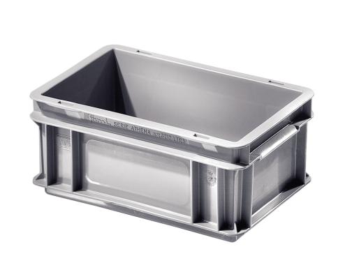 Caisse plastique Ath?na grise 5 litres 300 x 200 x H.120 mm