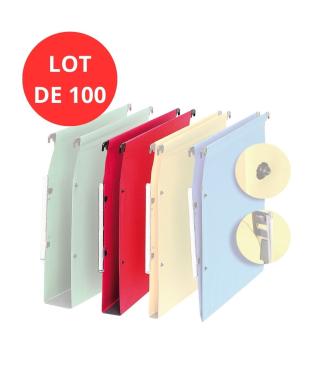 Dossier suspendu fond L.30 mm coloris rouge