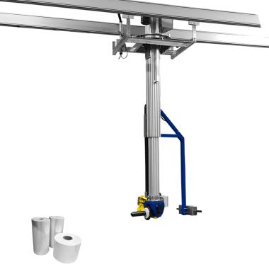 INGENITEC - Colonne télescopique avec préhenseur spé pneumatique pour bobines